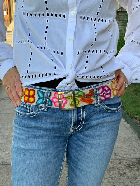 Peruvian shop embroidered belts