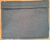 Laptop, electronic device sleeve with additional zippered pocket in back #3