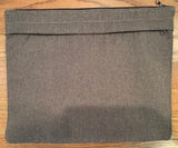 Laptop, electronic device sleeve with additional zippered pocket in back