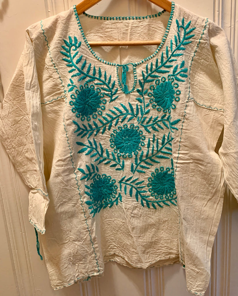 Oaxacan hand-embroidered blouse 2